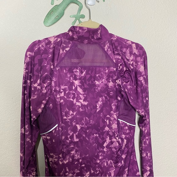 Reebok Purple Zip Up Light Running Jacket - Picture 4 of 9